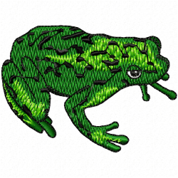 Frogs Embroidery Design 4